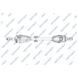 Driveshaft (CV Axle) GSP 202092 OE Ref 93169651