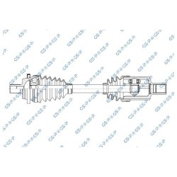 Driveshaft (CV Axle) GSP 203871 OE Ref A2033300701