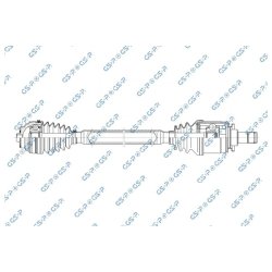 Arbre de transmission (arbre homocinétique) GSP 203925OL pour BMW i3 OE 33207641212