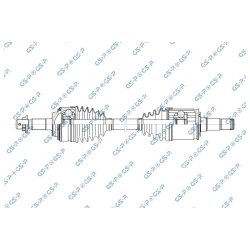 Driveshaft (CV Axle) GSP 203997 OE Ref 423300C010