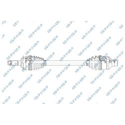 Arbre de transmission (arbre homocinétique) GSP 204111 pour FIAT, SUZUKI SEDICI, SX4