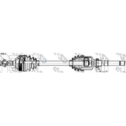 Driveshaft (CV Axle) GSP 210199