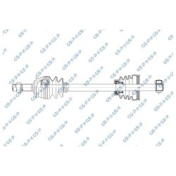 Arbre de transmission (essieu CV) GSP 217201 pour FIAT SEICENTO OE 463078428