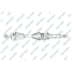 Driveshaft (CV Axle) GSP 217226 OE Ref 51868091