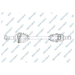 Arbre de transmission (arbre de transmission homocinétique) GSP 218402 pour LDV MAXUS OE 538450085