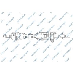 Driveshaft (CV Axle) GSP 218457 OE Ref TDB104940