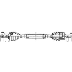 Arbre de transmission (arbre homocinétique) GSP 223142 pour HONDA PRELUDE OE 44306SF0621