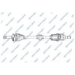 Arbre de transmission (arbre de transmission CV) GSP 227144 pour KIA FORTE