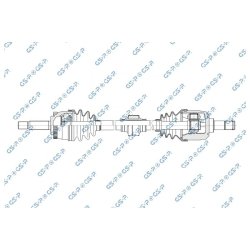 Arbre de transmission (arbre de transmission homocinétique) GSP 239224 pour MITSUBISHI SPACE