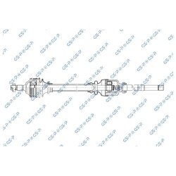 Driveshaft (CV Axle) GSP 245042 OE Ref 1208003