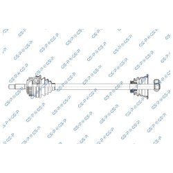 Driveshaft (CV Axle) GSP 250075