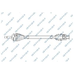 Arbre de transmission (CV Axe) GSP 250085 pour RENAULT, MEGANE