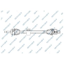 Driveshaft (CV Axle) GSP 250141 OE Ref 3910000QAD