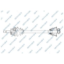 Driveshaft (CV Axle) GSP 250174 OE Ref 7701351996