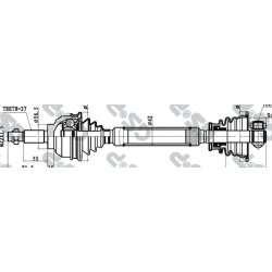 Driveshaft (CV Axle) GSP 250269