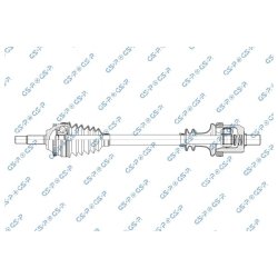 Driveshaft (CV Axle) GSP 250628 OE Ref 7701352829