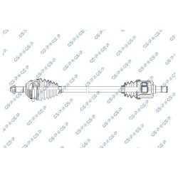 Driveshaft (CV Axle) GSP 251072 OE Ref TDB103301