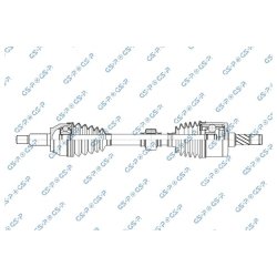 Driveshaft (CV Axle) GSP 256261 OE Ref T4K10281