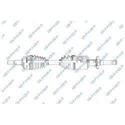 Driveshaft (CV Axle) GSP 256289 OE Ref 68248719AA