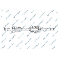 Driveshaft (CV Axle) GSP 256333 OE Ref 9671931880