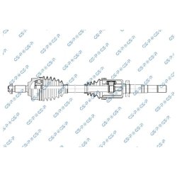 Driveshaft (CV Axle) GSP 256344 OE Ref 4473308500