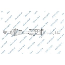 Arbre de transmission (arbre de transmission homocinétique) GSP 256352 pour TOYOTA RAV OE 43410-0R211