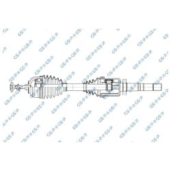 Driveshaft (CV Axle) GSP 256370 OE Ref 4473308700