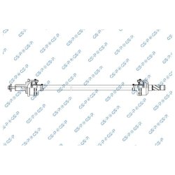 Arbre de transmission (arbre homocinétique) GSP 256701 pour VOLVO XC60, XC90 OE 36010091