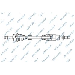 Arbre de transmission (arbre homocinétique) GSP 256783 pour NISSAN QASHQAI OE 3910000Q7E