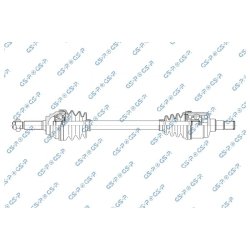Arbre de transmission (arbre homocinétique) GSP 257220 pour CHERY COWIN OE S212203010CA