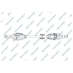Arbre de transmission (arbre de transmission homocinétique) GSP 257243 OE 44101M67LA2
