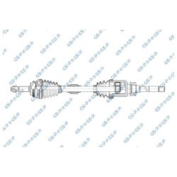 Arbre de transmission (arbre à cames) GSP 259248 OE 4341028090