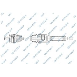 Arbre de transmission (arbre de transmission homocinétique) GSP 262048 pour VOLVO S40