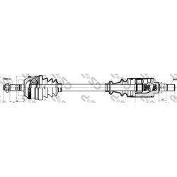 Driveshaft (CV Axle) GSP 299007