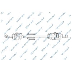 Arbre de transmission (arbre de transmission CV) GSP 299044 pour FORD FIESTA, KA, STREET OE 1030971
