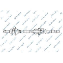 Driveshaft (CV Axle) GSP 299266