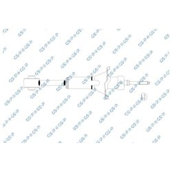 Amortisseur GSP 32114110 pour AUDI, VW 50, DERBY, POLO OE 861513031B