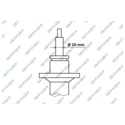 Amortisseur GSP 32347440 pour VW LOAD, UP! OE 12E413031D
