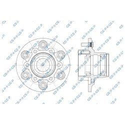 Kit de roulement de roue GSP 9245032 pour MITSUBISHI L200, PAJERO OE MB290822