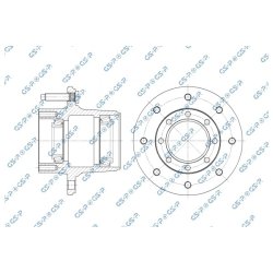 Kit de roulement de roue GSP 9257001 pour DODGE RAM OE K52121158AA