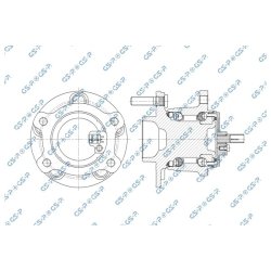 Wheel Bearing Kit GSP 9400728K OE Ref 1682638