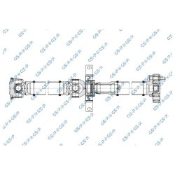 Propshaft GSP PS901709 OE Ref 26107537311