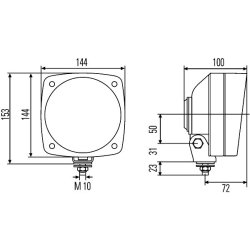 Headlight HELLA 1A3 996 026-021 OE Ref XF515