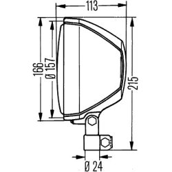 Headlight HELLA 1A5 003 178-401 OE Ref AL203233.
