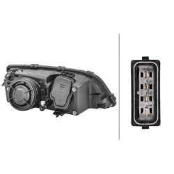Headlight HELLA 1AH 007 600-151 OE Ref 9 169 596