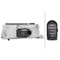 Headlight HELLA 1AJ 010 202-041 OE Ref 1U1 941 018 N