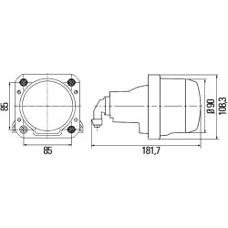 Headlight HELLA 1AL 009 998-007 OE Ref 50525990 HELLA
