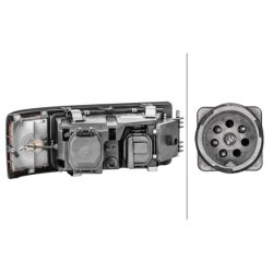Headlight HELLA 1D3 009 027-011 OE Ref 81.25101-6289 HELLA