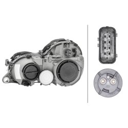 Headlight HELLA 1D9 007 450-141 OE Ref A 208 820 02 61