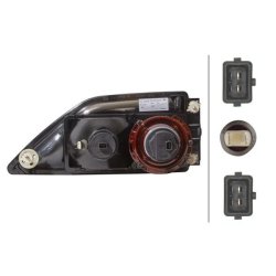 Headlight HELLA 1DL 007 859-021 OE Ref A 002 820 22 61